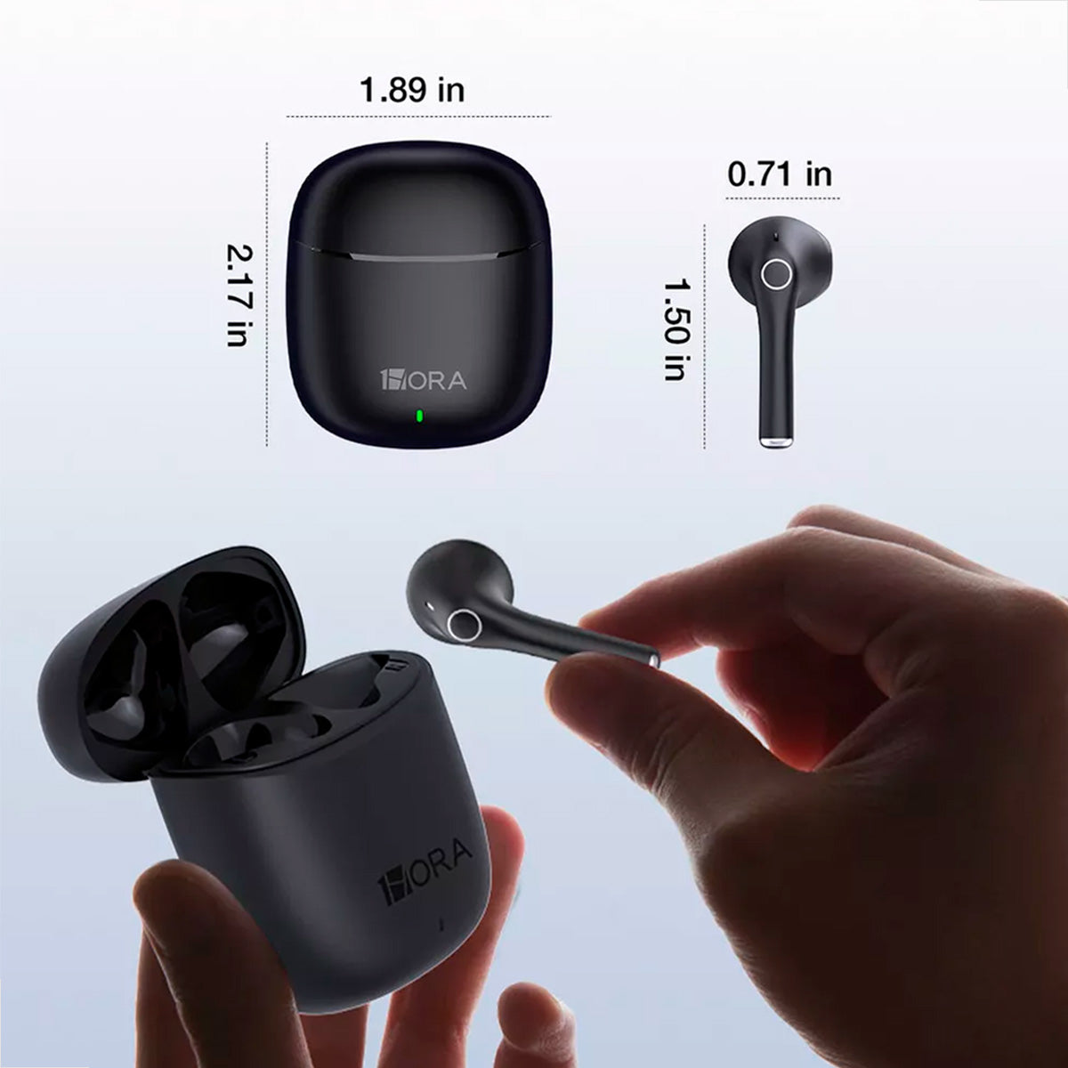 Fone Bluetooth Sem Fio 1HORA AUT201 – USB‑C, Som Imersivo e 22h de Bateria