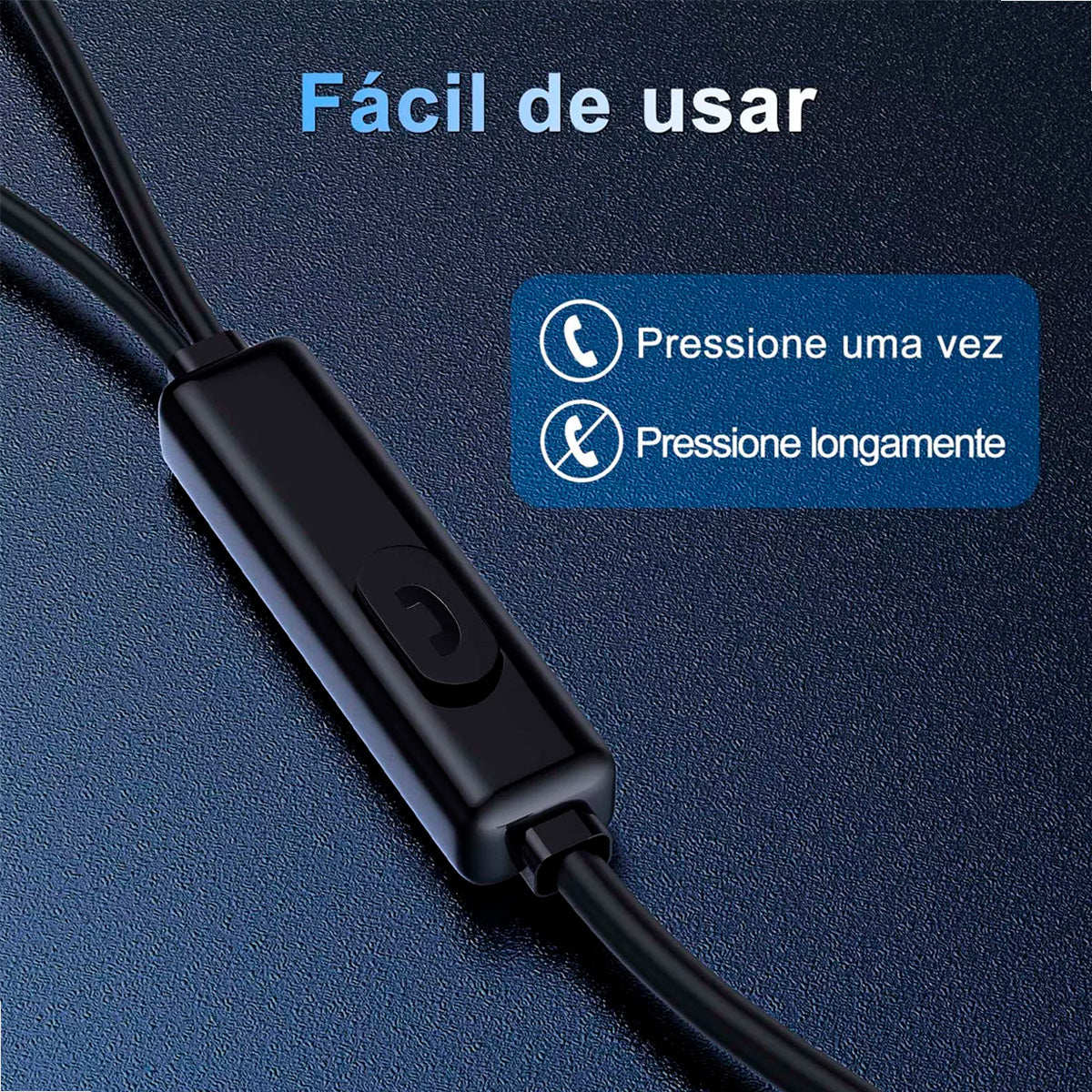 Fone com Fio P2 3.5mm 1Hora LTX-LH023 – Som Estéreo | Modelo AUT117