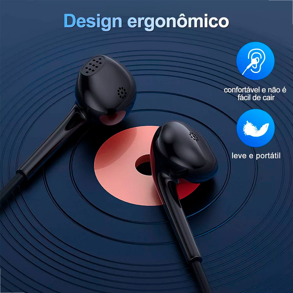 Fone com Fio P2 3.5mm 1Hora LTX-LH023 – Som Estéreo | Modelo AUT117
